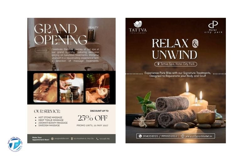 Mẫu tờ rơi sản phẩm thẩm mỹ viện,Spa